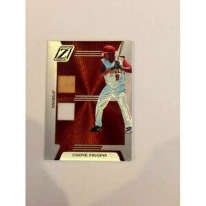 2005 Donruss Chone Figgins Used Jersey Patch/Bat LA Angels #ZB-59 (038)